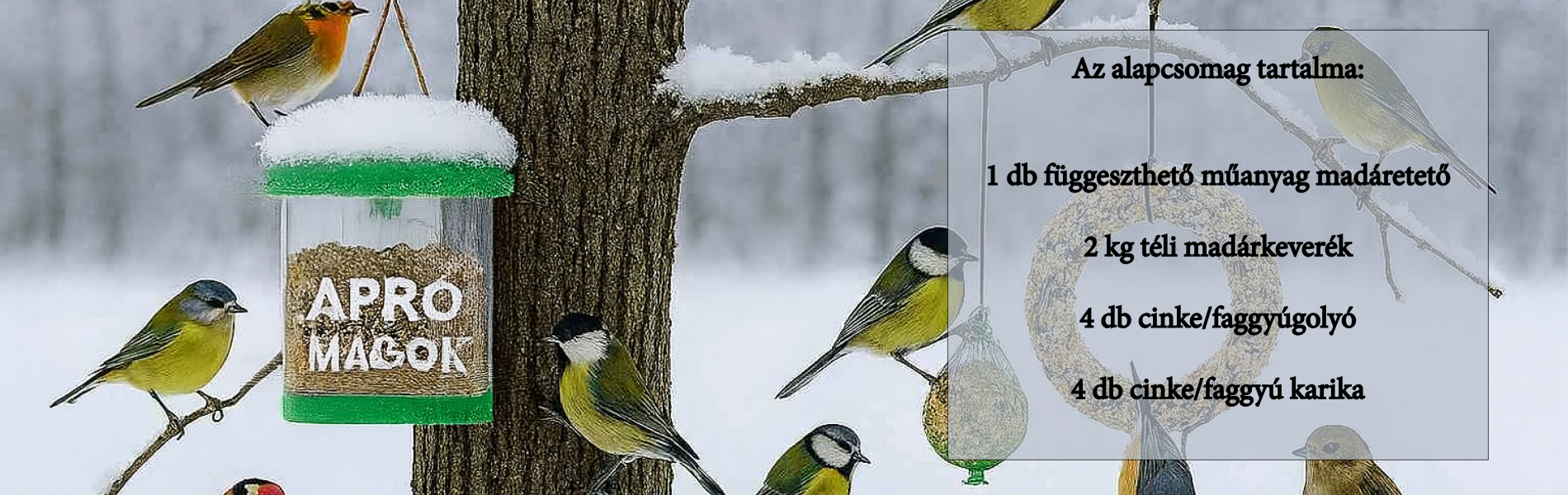 Téli madáretető alapcsomag